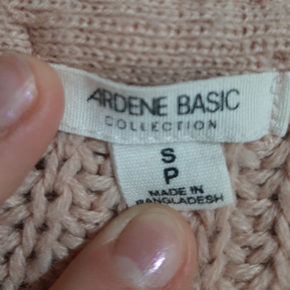 Pink Knit Sweater Cropped Ardene Size S - Picture 2 of 2